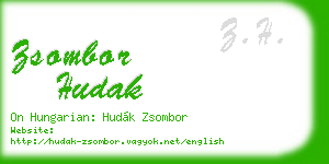 zsombor hudak business card