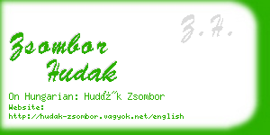 zsombor hudak business card